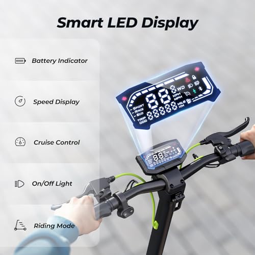 isinwheel Electric Scooter for Adults, 1000W Motor, 38 Miles Range, Folding U692374
