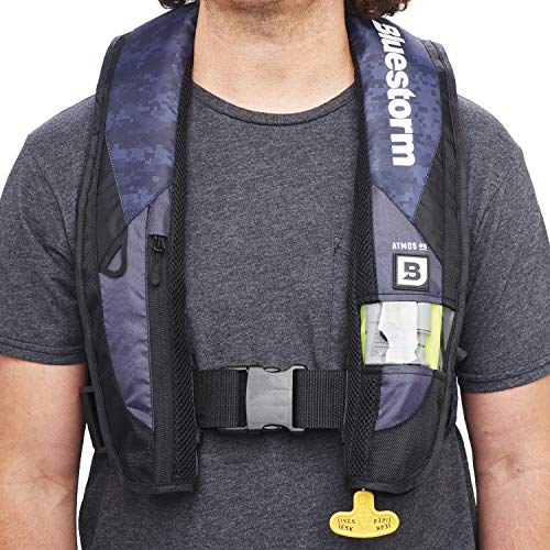 BLUESTORM Atmos 40 Inflatable PFD Life Jacket for Adults, USCG Approved T664265