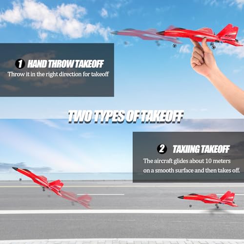 Remote Control Airplane 2 Channel Foam RC Glider for Kids Beginners Blue G3553