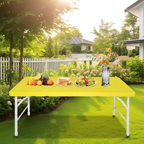 Portable Plastic Folding Table 4ft Heavy Duty Indoor Outdoor Y145657