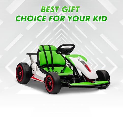 24V Electric Go Kart Drifting Ride On Car for Kids 6-12 Years Old T574114