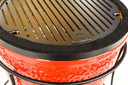 Kamado Joe Joe Jr 13.5-inch Portable Ceramic Charcoal Grill, Red M736033