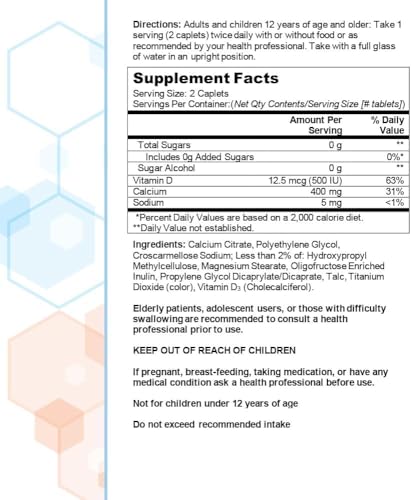 Citracals Petites Calcium Citrate + Vitamin D3, 200 Caplets, Pack of 3 Y997961