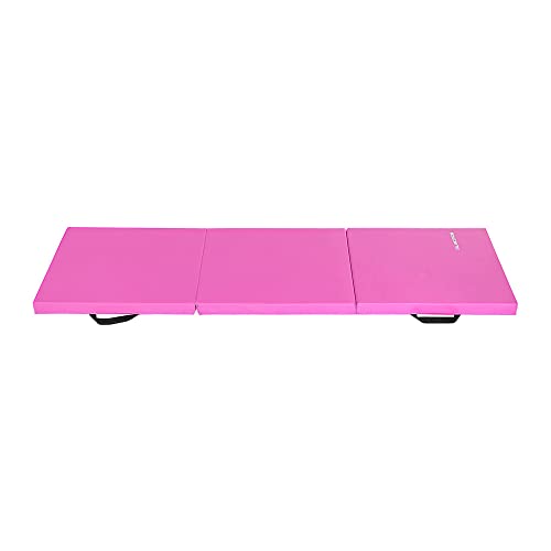 BalanceFrom Folding Gymnastics Mat, Thick Yoga & Workout Pad, Blue S867369