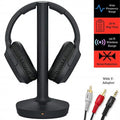 Sony Wireless Over Ear Headphones for TV Watching (WHRF400R) Transmitter Dock 6-ft 3.5mm Stereo + NeeGo RCA Plug Y-Adapter for TV