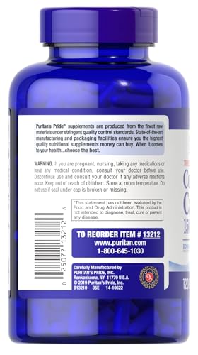 Puritan's Pride Absorbable Calcium 1500 mg with Vitamin D3, 120 Coated Caplets C6084