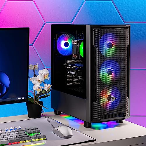 Skytech Nebula Gaming PC Desktop, Ryzen 5 5600, RTX 3050, 1TB SSD, 16GB RAM Q7363