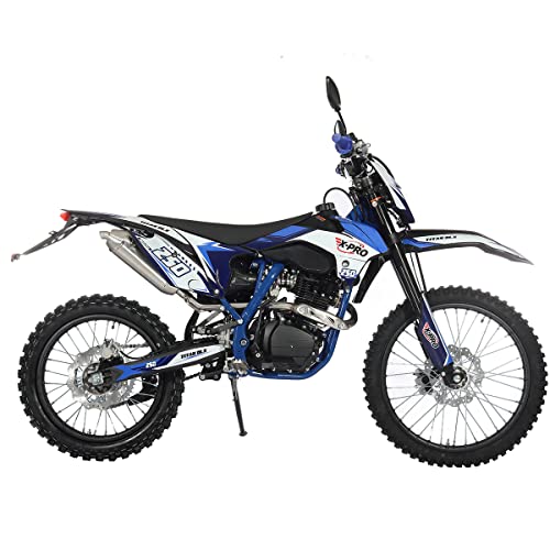 X-PRO Titan DLX 250cc Gas Dirt Bike Pit Bike Adult Bike, 21"/18" Wheels, Green A13711