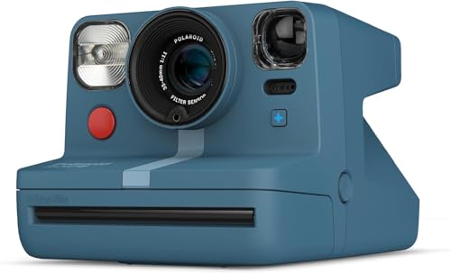 Polaroid Now+ Blue Gray Instant Film Camera with Bonus Lens Filter Set W45365