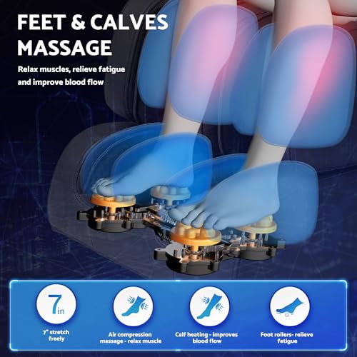 Zero Gravity Full Body Massage Chair with Shiatsu Recliner and 14 Massage Points F709903