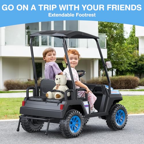 R9 24V Kids Golf Cart 4 Seats 4WD Electric Car with Remote Control L1939