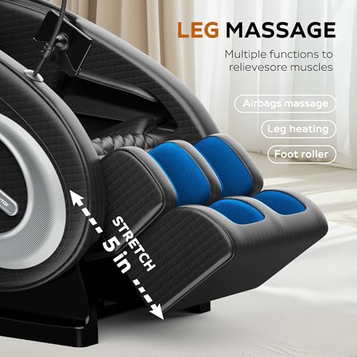 Full Body Massage Chair Recliner with Zero Gravity and Heating, Black F5616