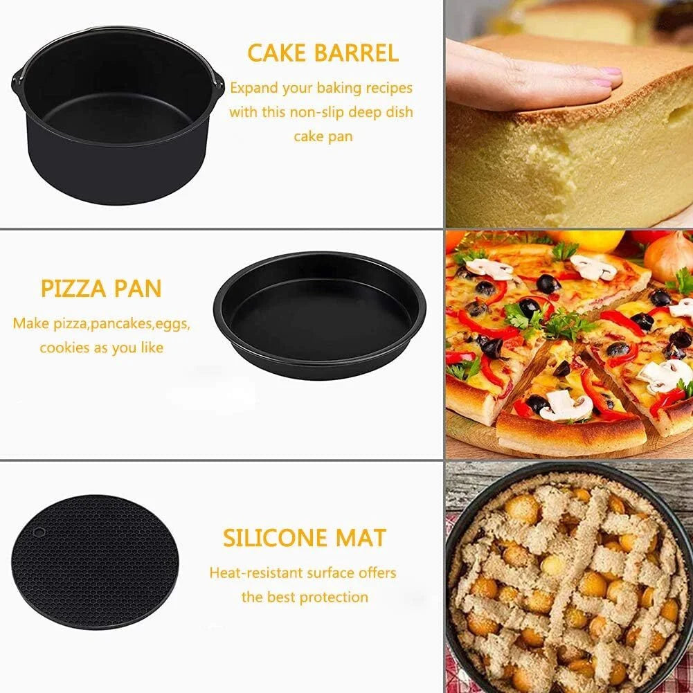 Air Fryer Accessories 7 Inch Set of 10 for Ninja Foodi Cosori Instant Pot Y92190
