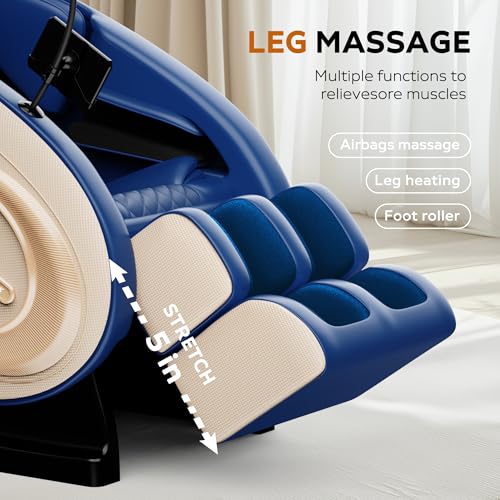 Full Body Massage Chair Recliner with Zero Gravity and Heating, Black F5616
