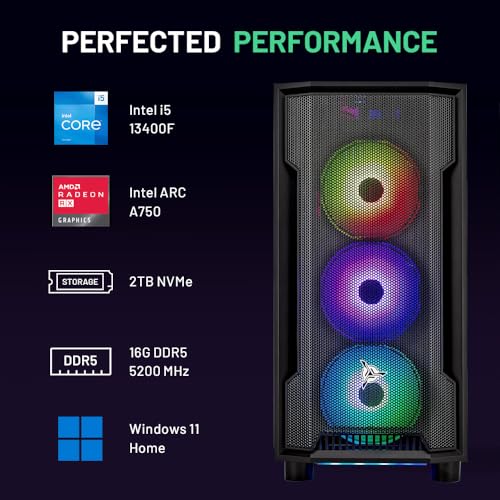 Skytech Nebula Gaming PC Desktop, Ryzen 5 5600, RTX 3050, 1TB SSD, 16GB RAM Q7363