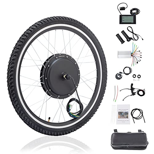 Ktaxon Electric Bike Conversion Kit 48V 1000W 26" Wheel with LCD Display W65076