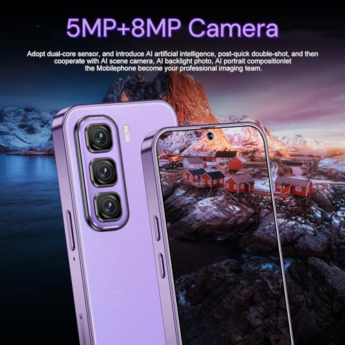 4G Mini Smartphone Unlocked 4.0 Inch HD Display 3GB RAM 32GB Dual SIM Purple V402453