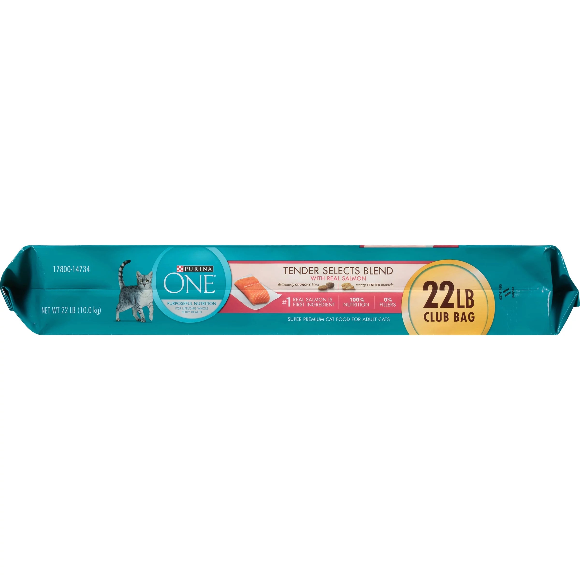 Purina ONE Tender Selects Blend with Real Salmon Cat Food, 22 lb. Bag H959