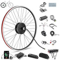 BAFANG Ebike Conversion Kit,48V 500W 750W Rear Hub Motor for 20"/26"/27.5"/700C Bike,Brushless Geared Electric Bike Kit with Battery&Intelligent Controller System for 135-142MM Rear Dropout Size Ebike