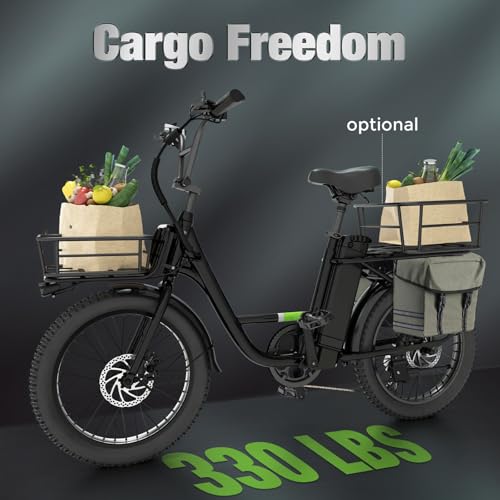 isinwheel U1 Folding Electric Bike, 500W Motor, 20 mph, Black O499