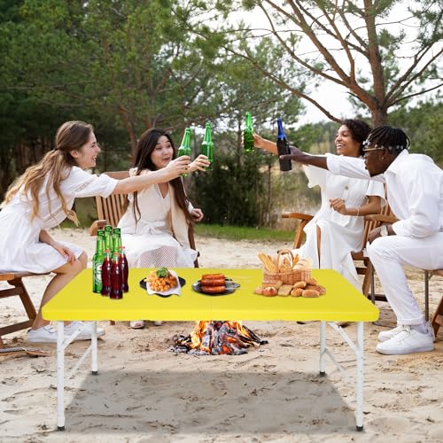Portable Plastic Folding Table 4ft Heavy Duty Indoor Outdoor Y145657