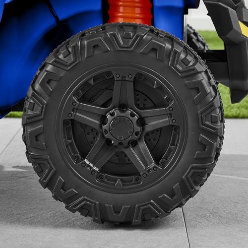 Kids 12V Electric Ride On UTV Car with Trailer, Parent Control, LED Lights, Bluetooth - Black C2735