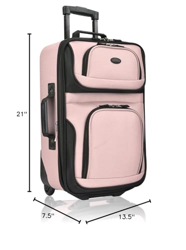 U.S. Traveler Rio Expandable Carry-on Luggage, Orange R95197