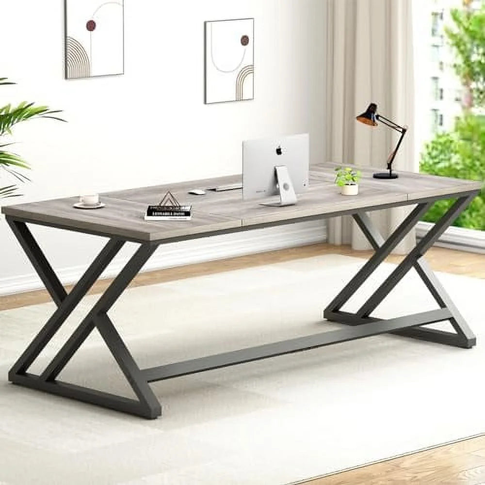 Rustic Oak Large Computer Desk 70 In D6620