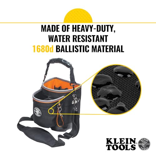 Klein Tools 55419SP-14 Tool Bag with Shoulder Strap, 14 Pockets O8402