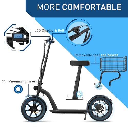 Hiboy MAX Pro Electric Scooter, 22 MPH, 650W Motor, 11" Tires Z64117
