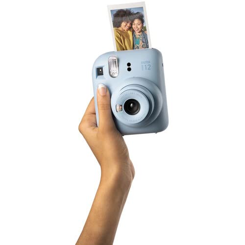 Fujifilm Instax Mini 12 Instant Camera Pastel Blue with 40 Sheets Film Bundle R3418