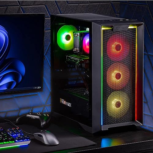 Skytech Nebula Gaming PC Desktop, Ryzen 5 5600, RTX 3050, 1TB SSD, 16GB RAM Q7363