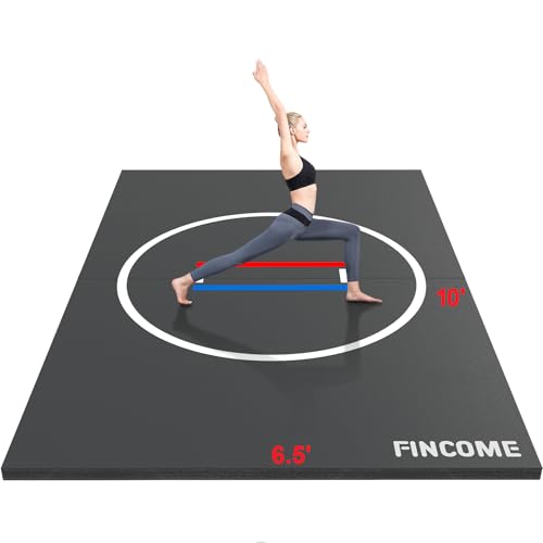 10' x 10' Black Wrestling Mat for BJJ MMA Training C811557