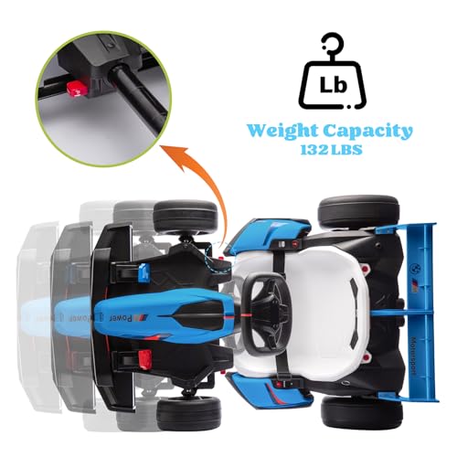 Licensed BMW 36V Electric Drift Go Kart for Kids, 7.5 MPH, White M530400