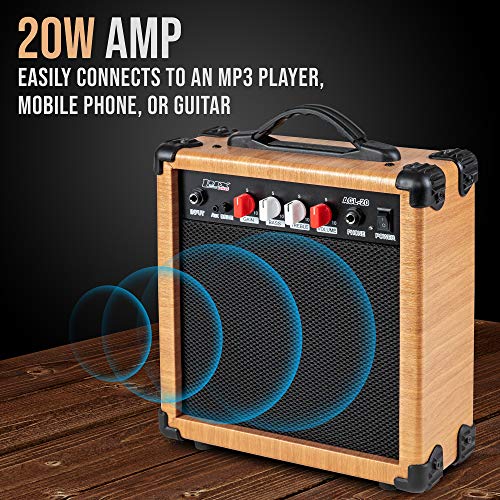 LyxPro Electric Guitar 39" Beginner Starter Kit with 20W Amp, Black B69338