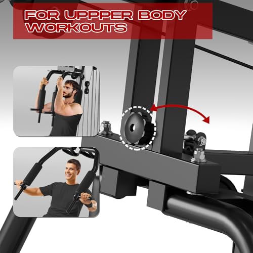 Multifunctional Home Gym Weight Machine with 100LBS Weight Stack C4326