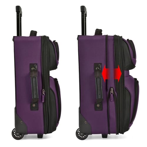 U.S. Traveler Rio Expandable Carry-on Luggage, Orange R95197