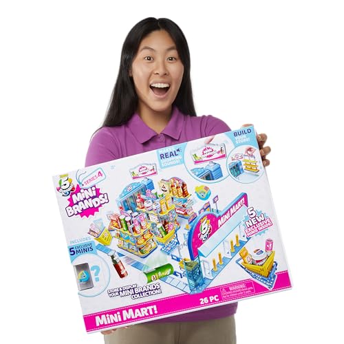 5 Surprise Mini Brands Mini Mart Playset by ZURU Series 4 W57414