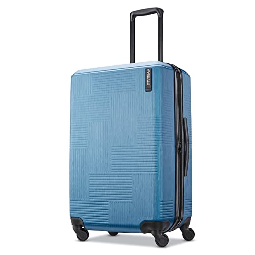 American Tourister Stratum XLT Expandable Hardside Luggage with Spinner Wheels, Jet Black, Carry-On 21-Inch E7418