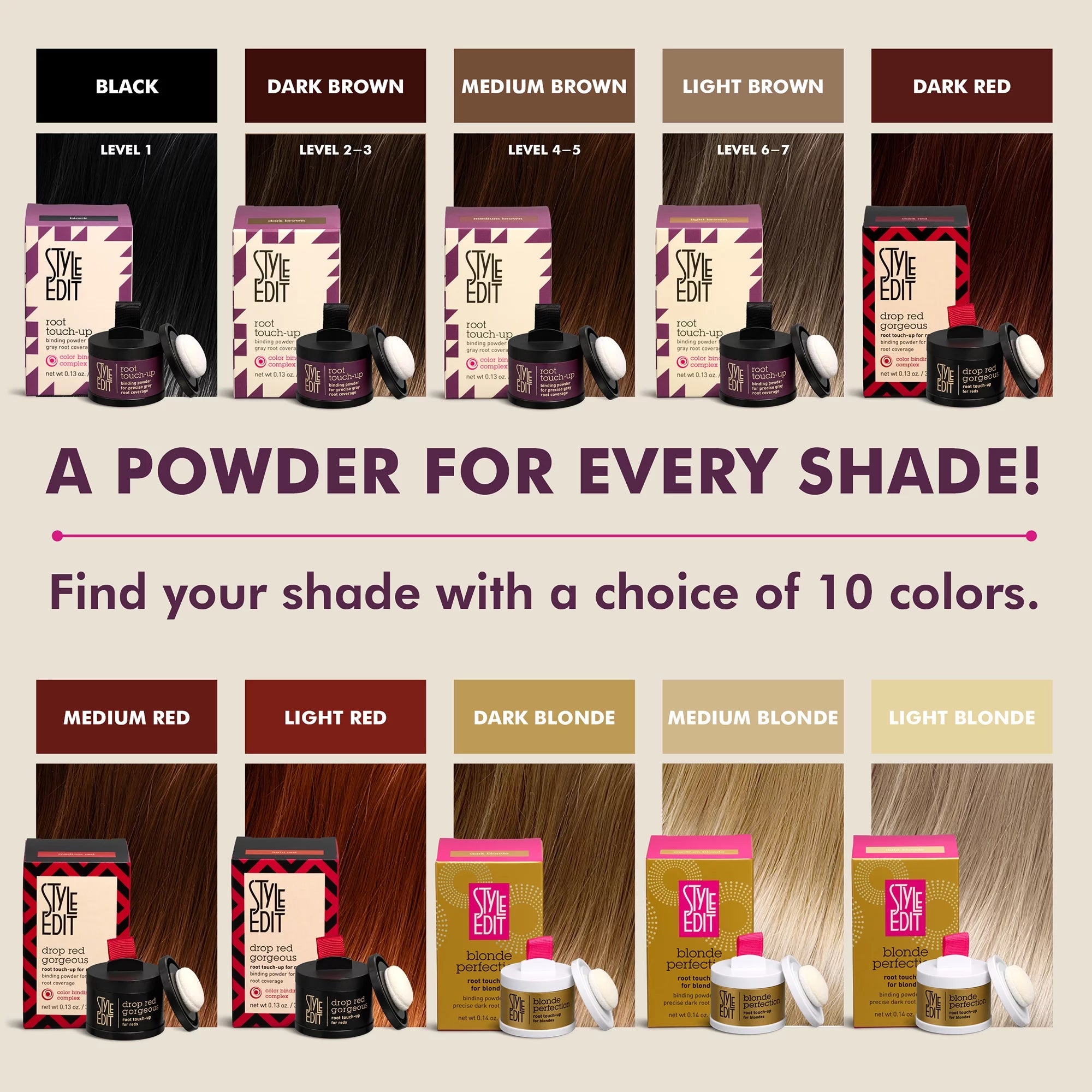 Hair Root Touch Up Powder Concealer Dark Brown Z367