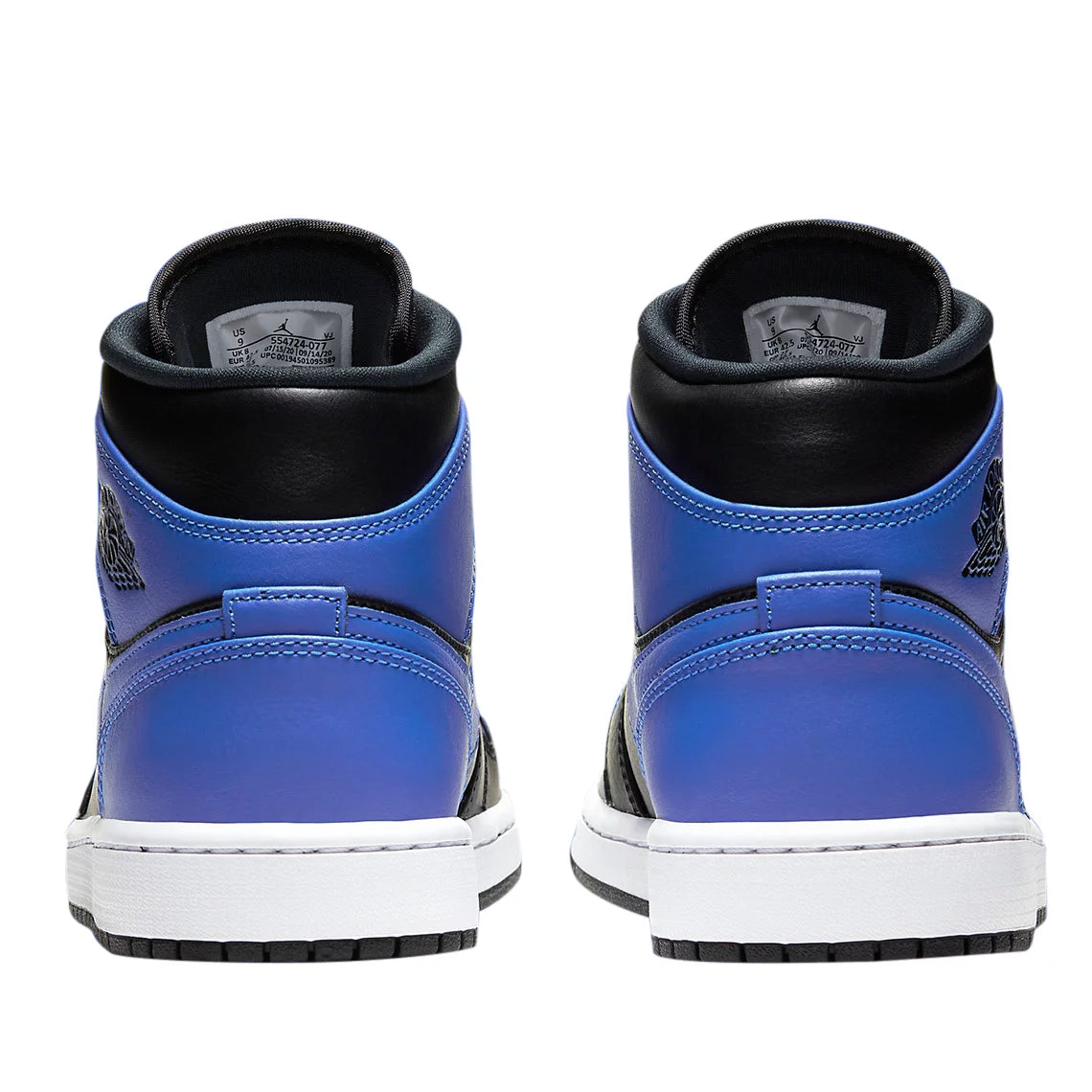 Jordan 1 Mid Royal Black Hyper Royal White T7807