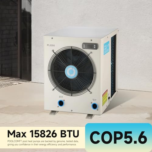 Above Ground Pool Heater 15826BTU Electric Heat Pump for Swimming Pools up to 4000 Gallons Z6570