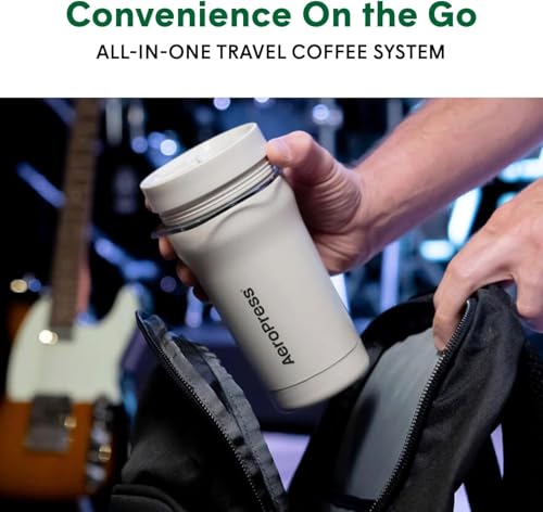 AeroPress Go Travel Coffee Press Kit - Portable 3-in-1 Coffee Maker E954