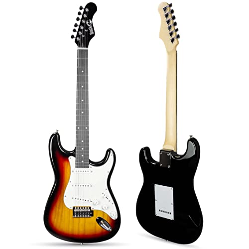 RockJam Electric Guitar Superkit with 10-watt Amp, Gig Bag & Online Lessons G895717