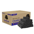 Lump Charcoal, All Natural Bamboo, Lump Charcoal for Grilling and Smoking, Charcoal Briquettes, Barbecue, Smokeless, Low Ash, Long Burning for Smoker, BBQ (10 lb)