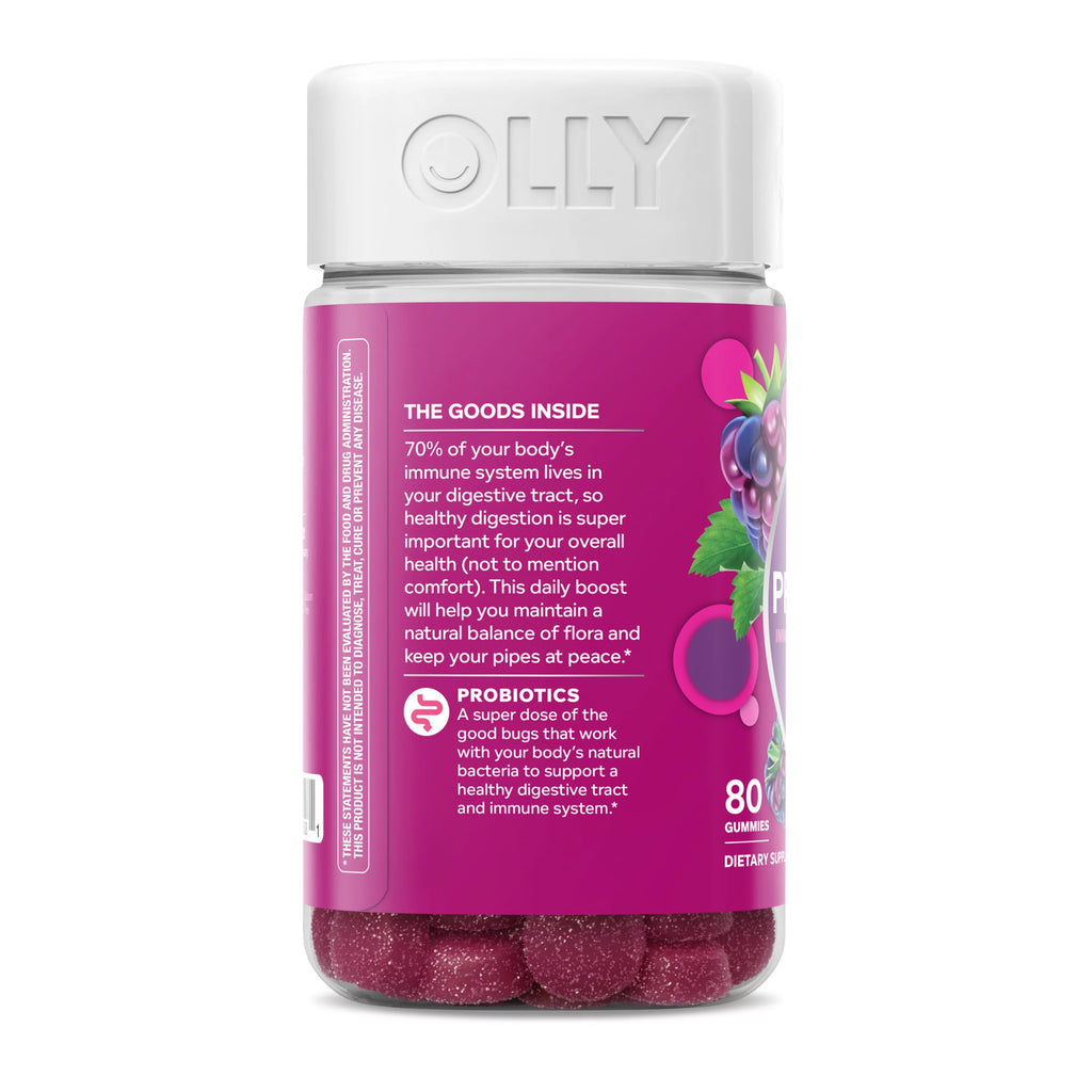 OLLY Probiotic Gummy, Berry, 80 Ct Z506