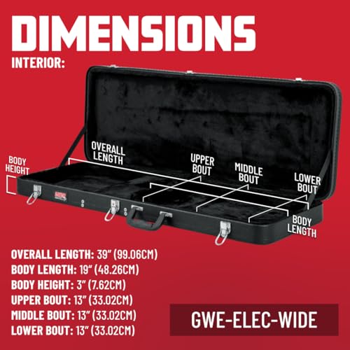 Gator Cases Hard-Shell Wood Case for Electric Guitars (GWE-ELEC) O817