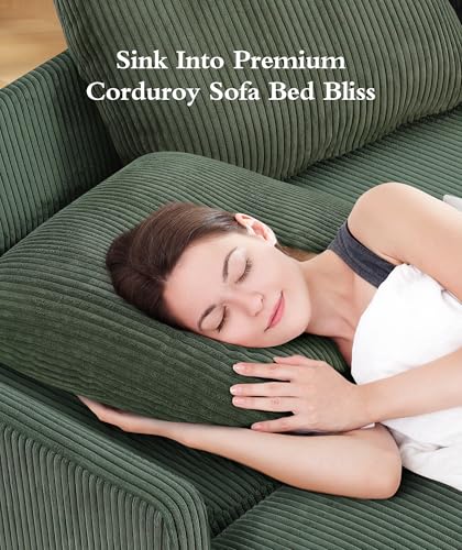 3 in 1 Convertible Sleeper Chair Sofa Bed with Adjustable Backrest, Blue M92497