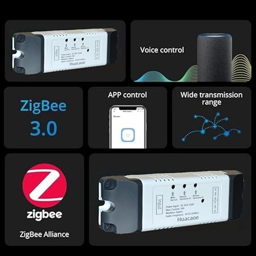 Zigbee 4CH DC7-32V USB Relay Smart Switch Module, Tuya APP Remote Control V113