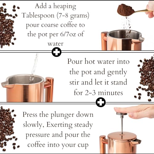 Mixpresso Stainless Steel French Press Coffee Maker 27 Oz T829384